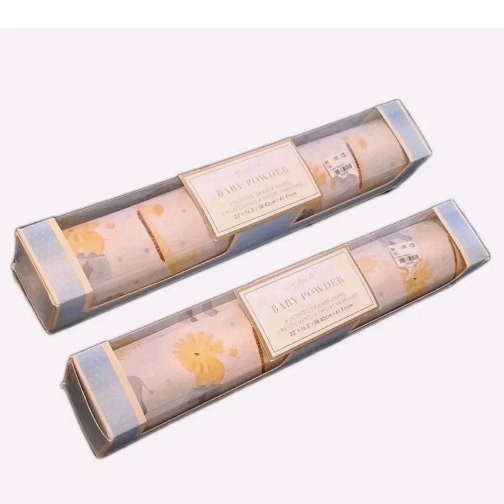 LADY JAYNE Baby Powder Scent 2pks of 6 Drawer/Shelf Liners NWT